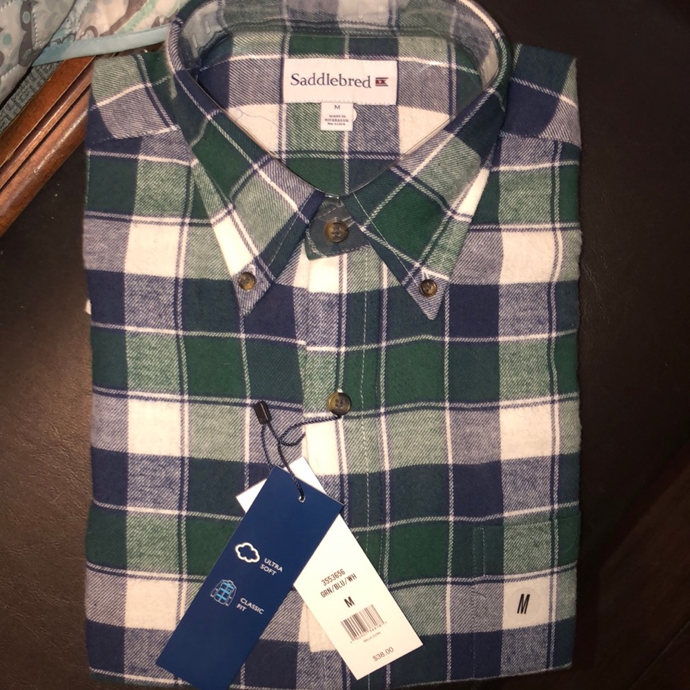 Saddlebred Flannel Men’s Med NWT super nice